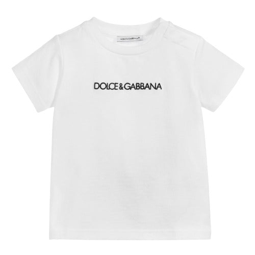 Dolce & Gabbana Unisex Baby Logo T-shirt White 12/18m