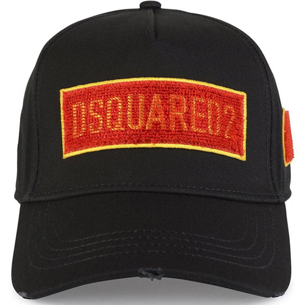 Dsquared2 Men's Patch Logo Cap Black One Size
