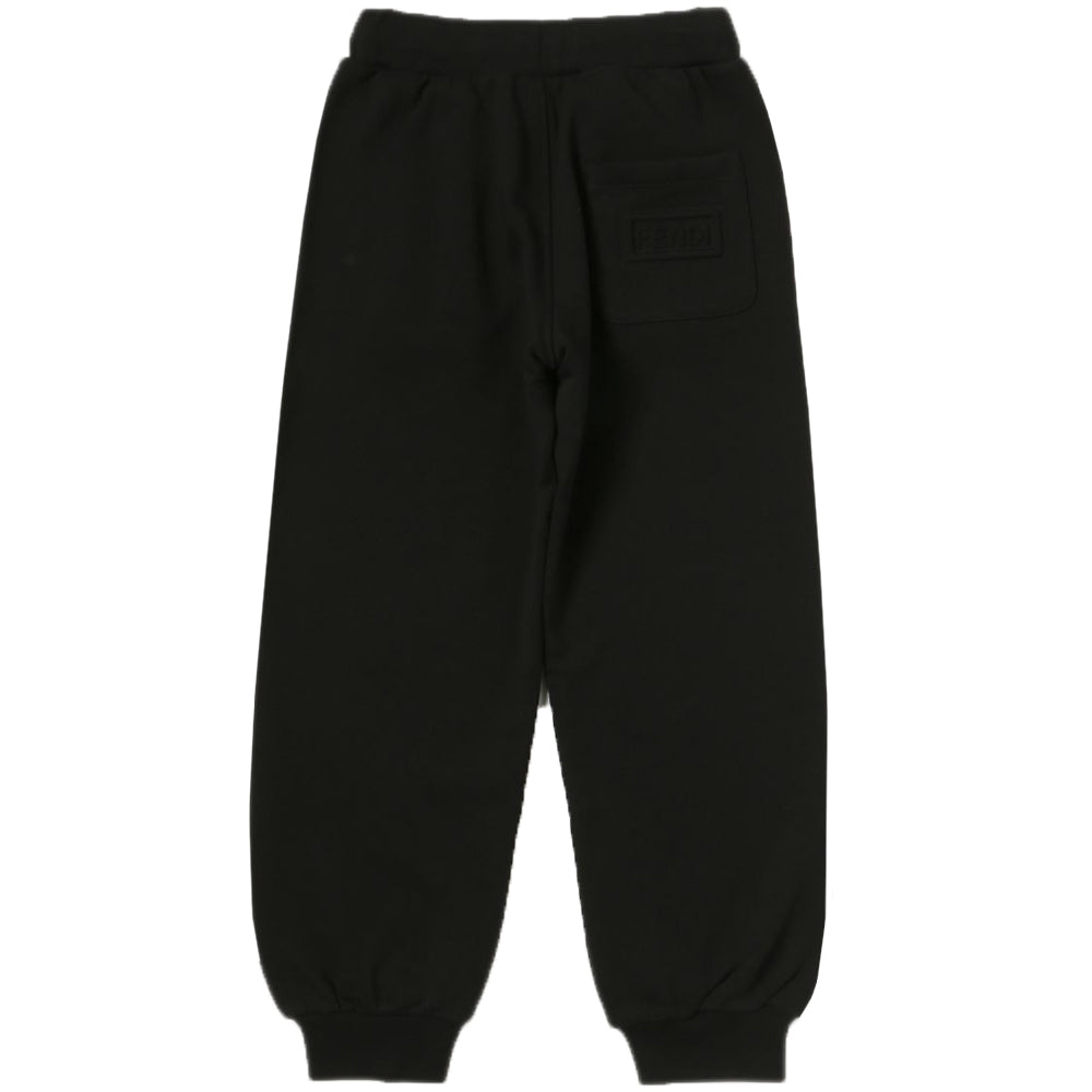 Fendi Boys Embossed Logo Joggers Black 8A