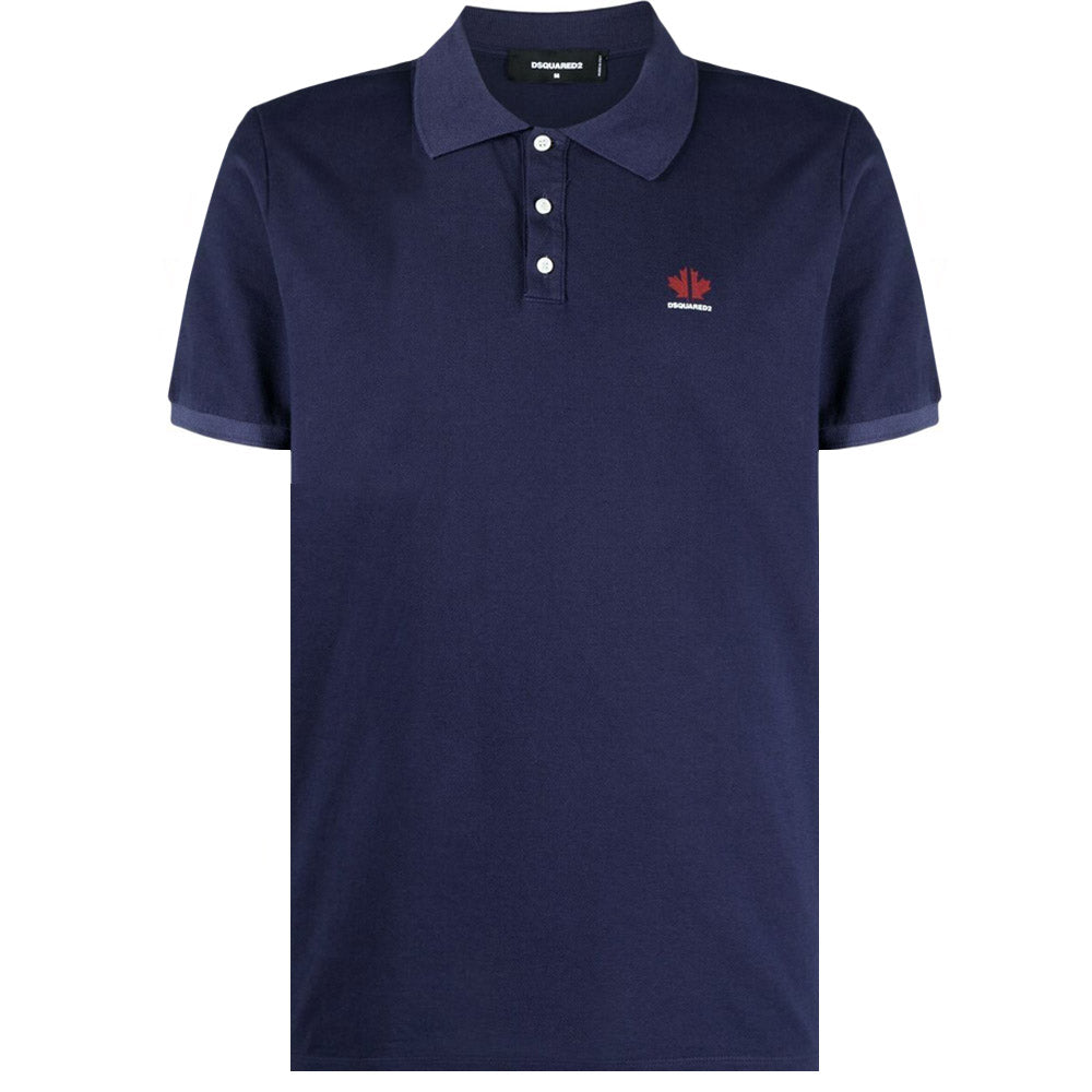 Dsquared2 Men's Chest Logo Polo Shirt Navy L