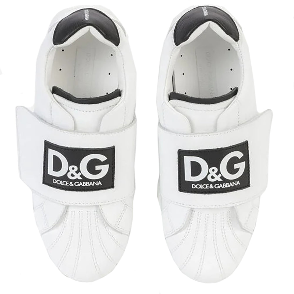 Dolce & Gabbana Boys Strap Trainers White Eu31