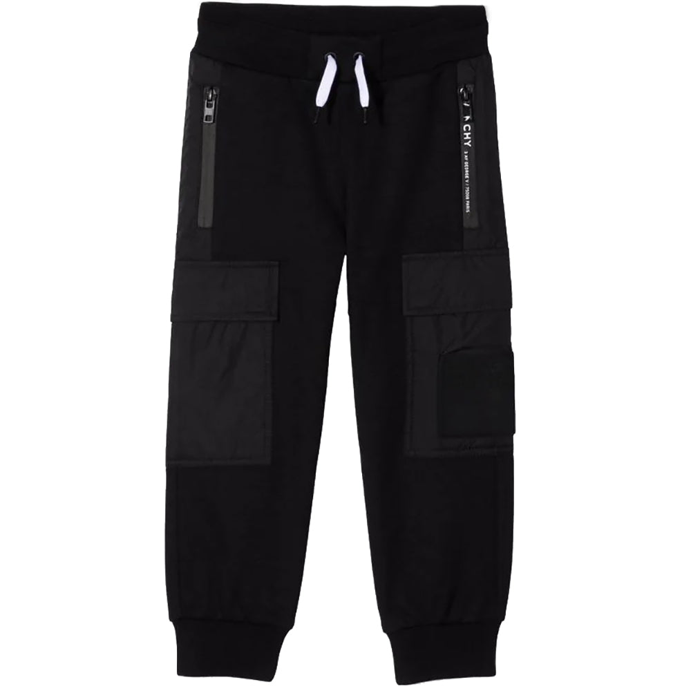 Kids Black Printed Sweatpants by Givenchy on Sale