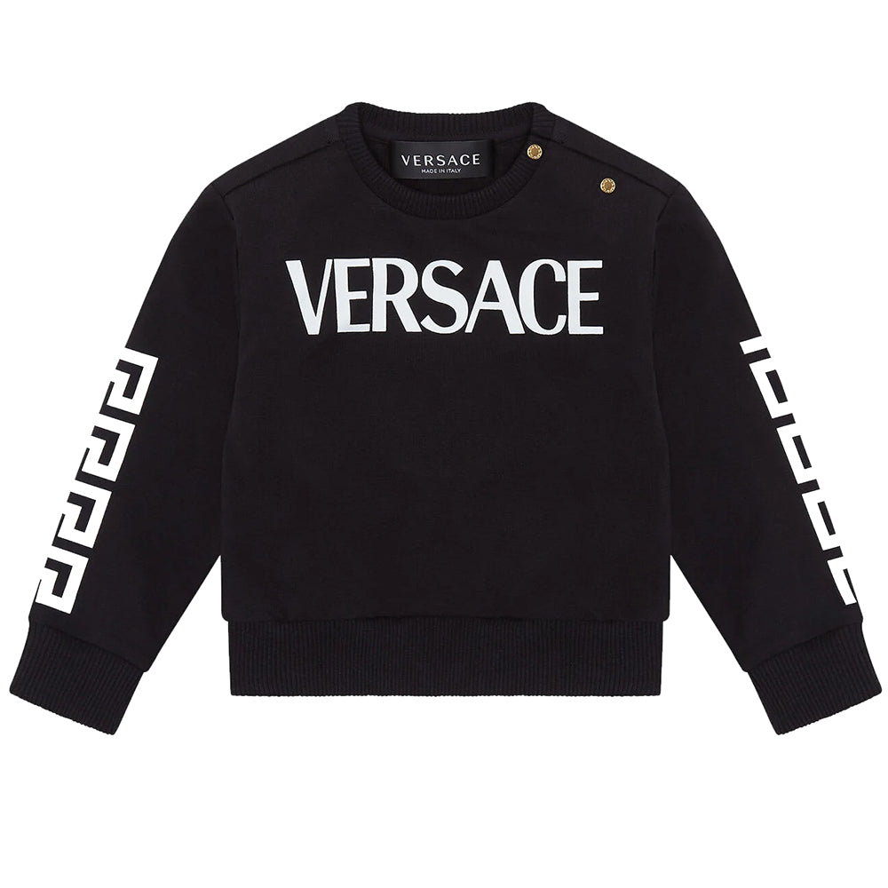 Versace Baby Boys Logo Sweatshirt Black - 12M Black
