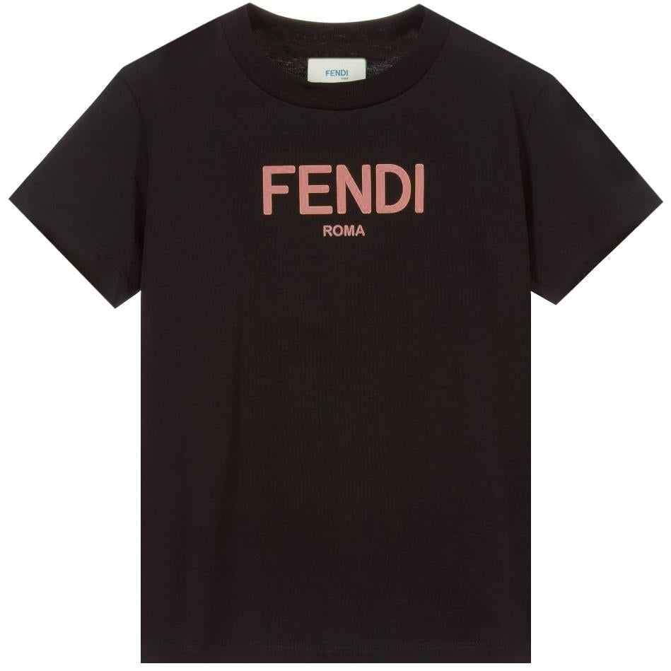 Fendi Girls Maxi T-shirt - 6Y BLACK