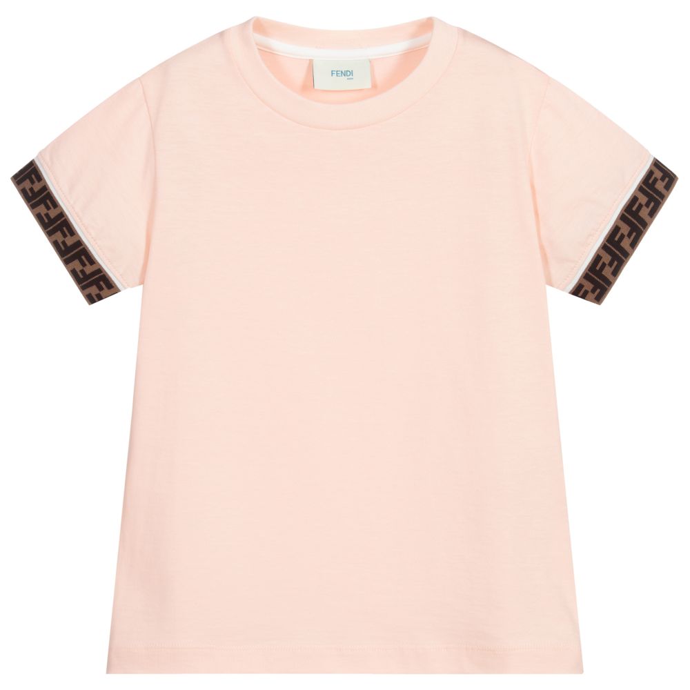 Fendi Kids FF Logo T-Shirt Pink - 6 YEARS PINK