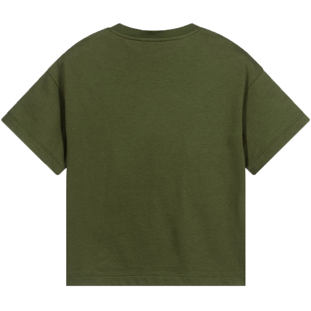 Fendi Boys Basic Cotton T-shirt Green 8Y