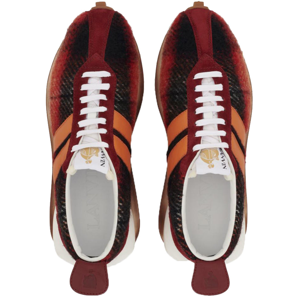 Lanvin Mens Bumper Sneakers Red UK 8