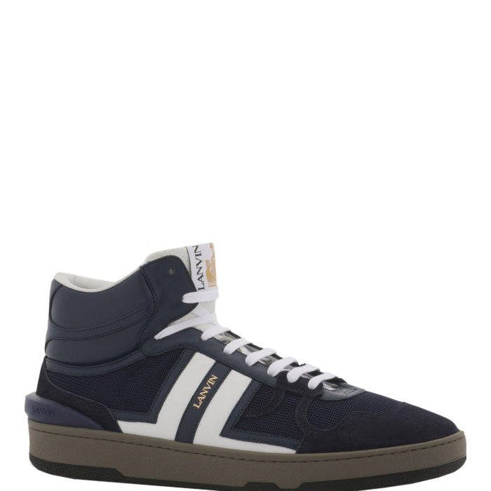 Lanvin - Mens Navy Mesh Clay Sneakers - 6 NAVY