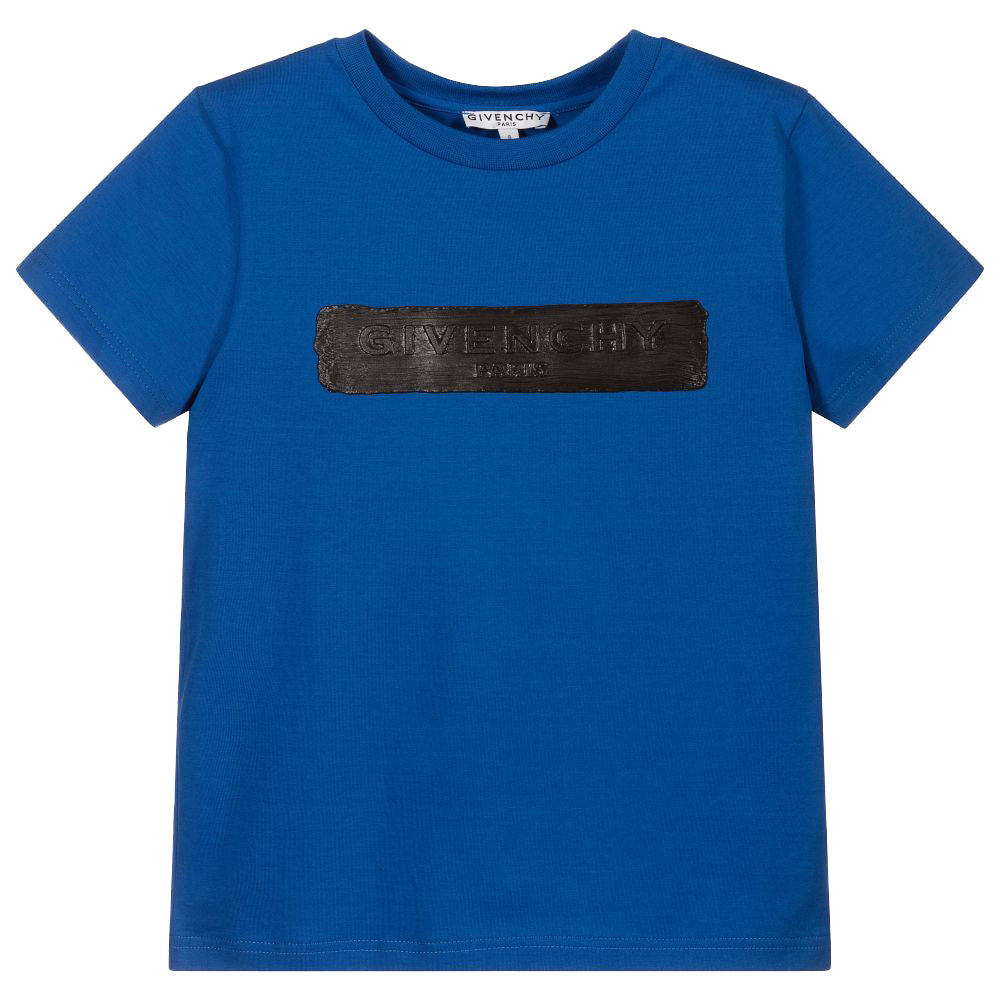 GIVENCHY GIVENCHY BOYS PAINT LOGO T-SHIRT,H25283/81L-6Y