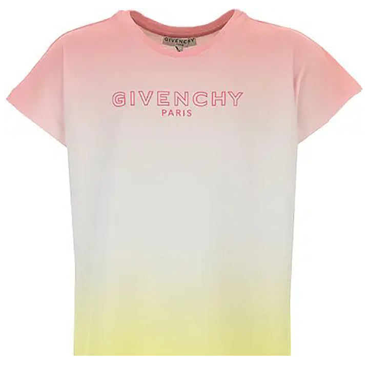 Givenchy Girls Logo T-shirt Multicoloured 14Y Pink