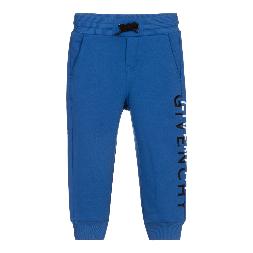 Givenchy Boys Logo Print Joggers Blue - 4Y Blue