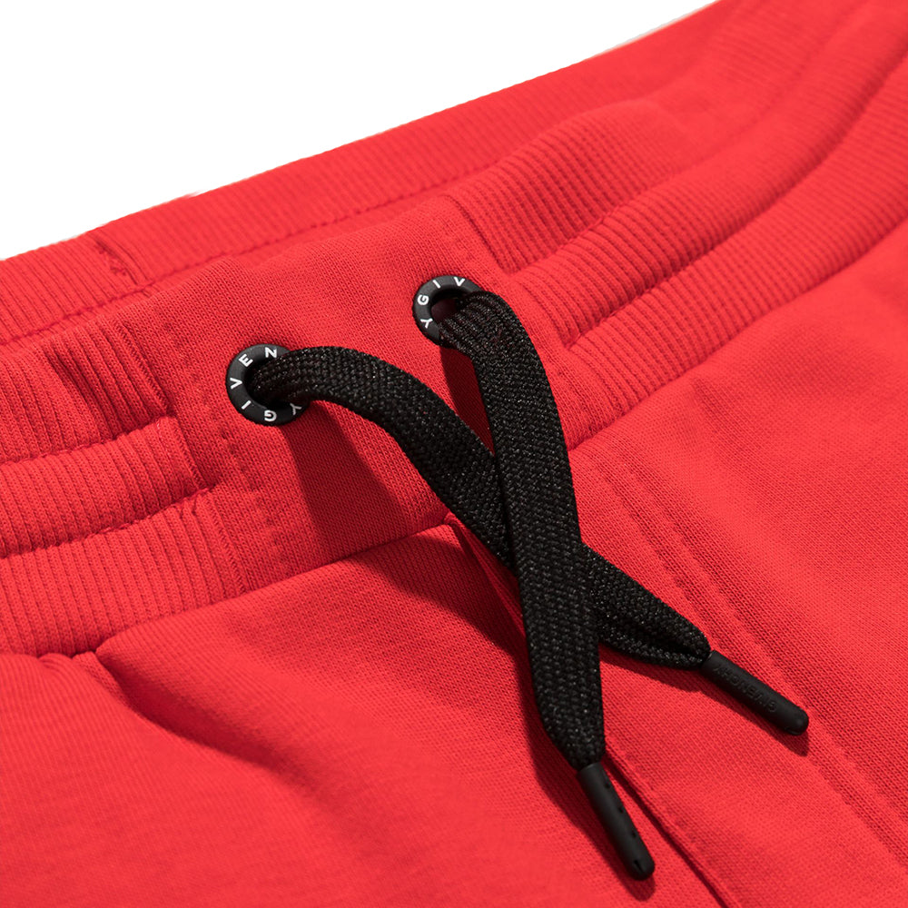 Givenchy Boys Split Logo Sweatpants Red 8Y