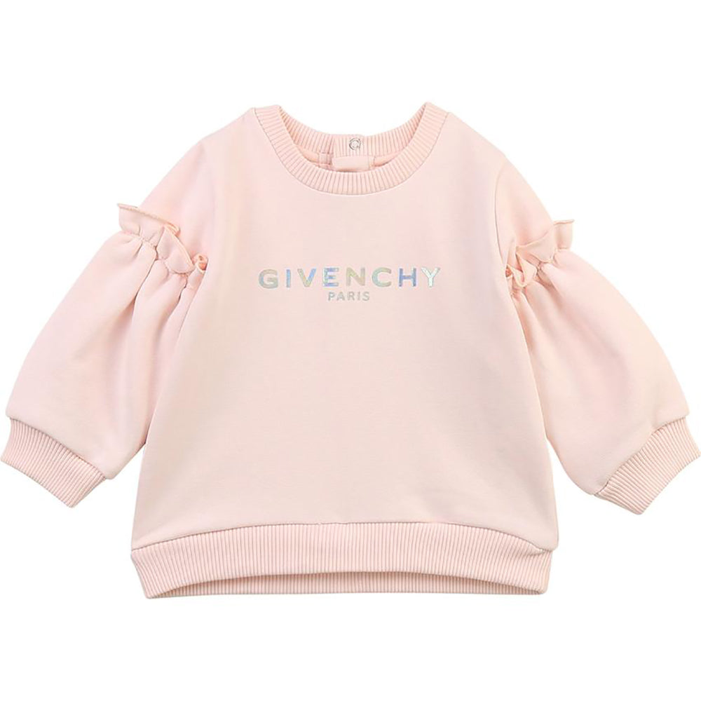 Givenchy Baby Girls Cotton Sweatshirt Pink - 18M Pink