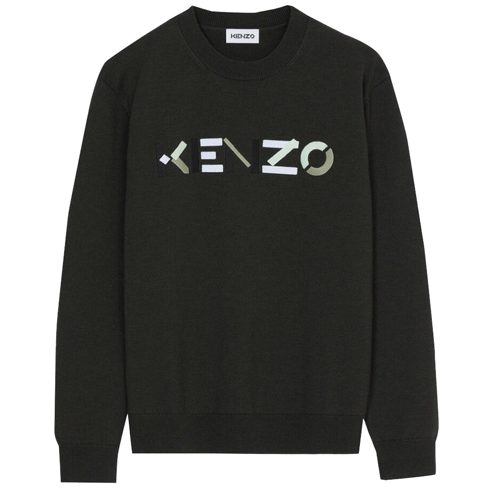 Kenzo Men's Sweater Merino Dark Green XXL