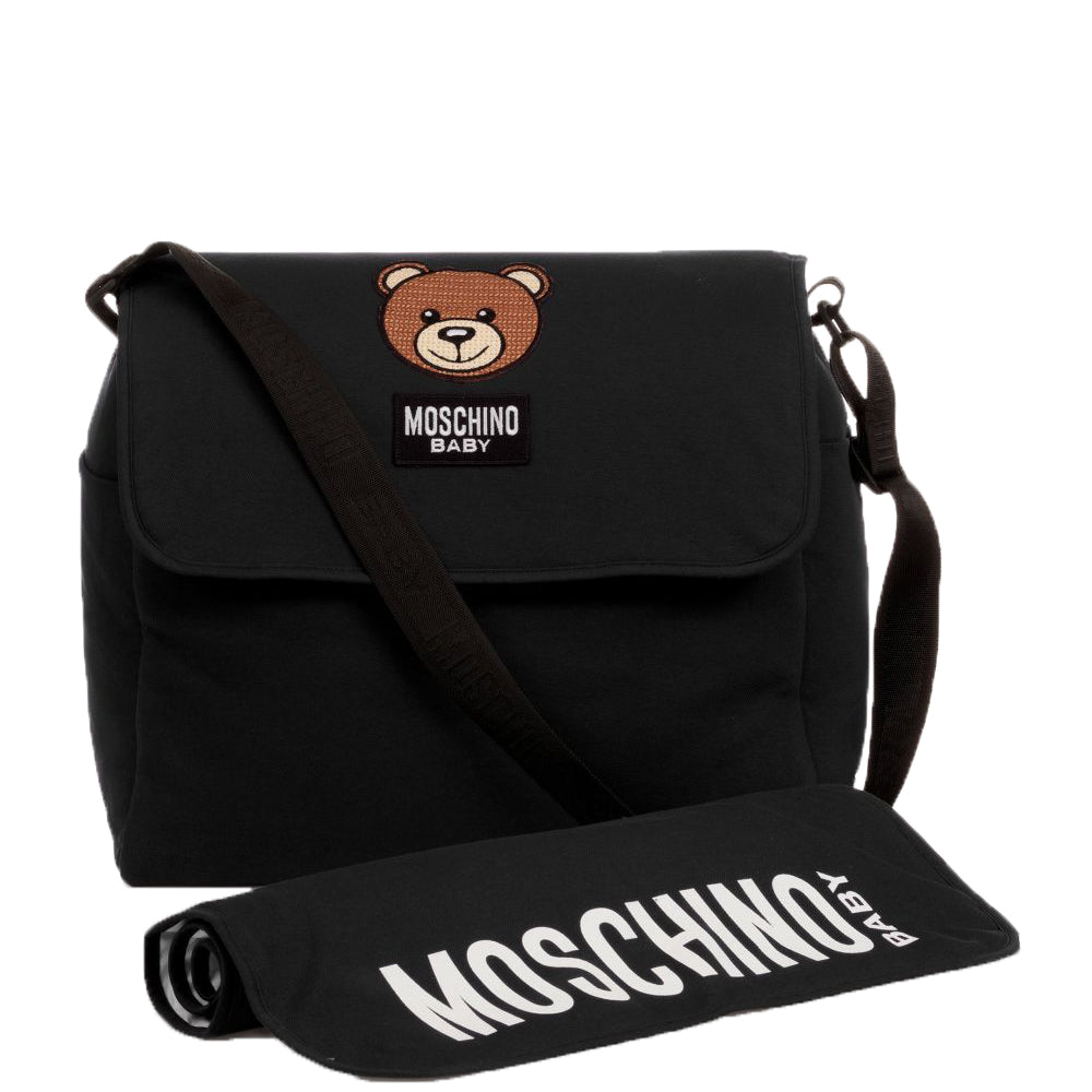 Moschino Kids Bear Changing Bag Black - ONE SIZE BLACK