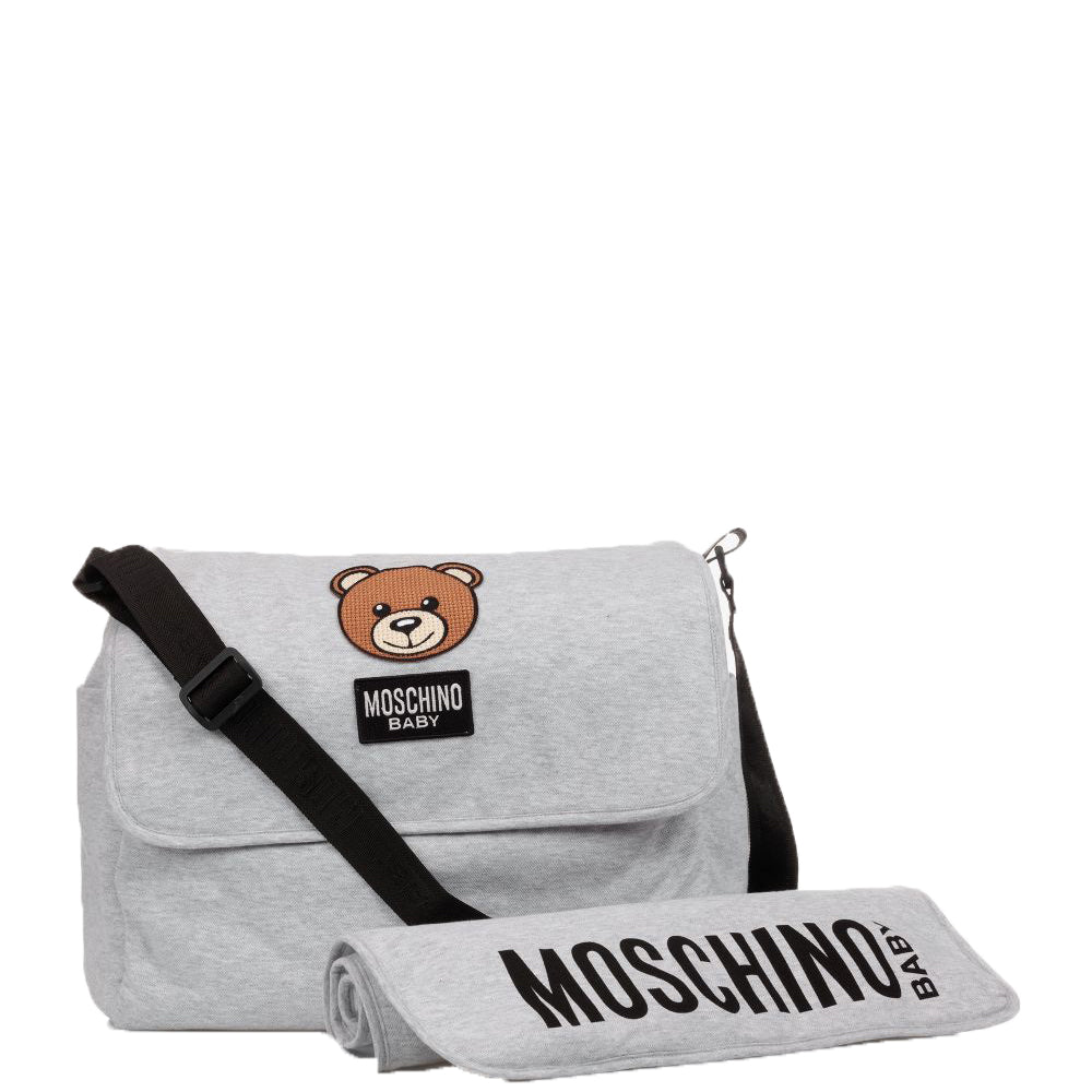 Moschino Kids Toy Bear Changing Bag Grey - ONE SIZE GREY