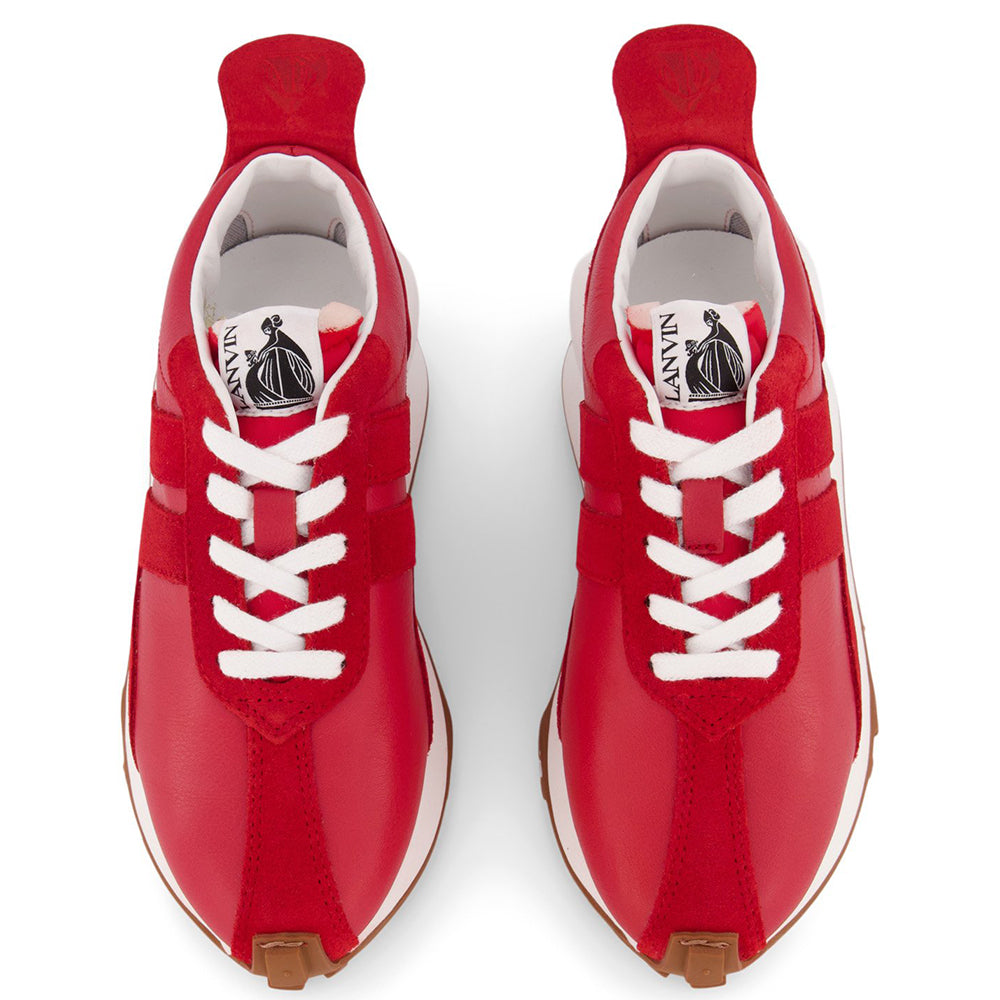 Lanvin Girls Mini Me Sneakers Red Eu37