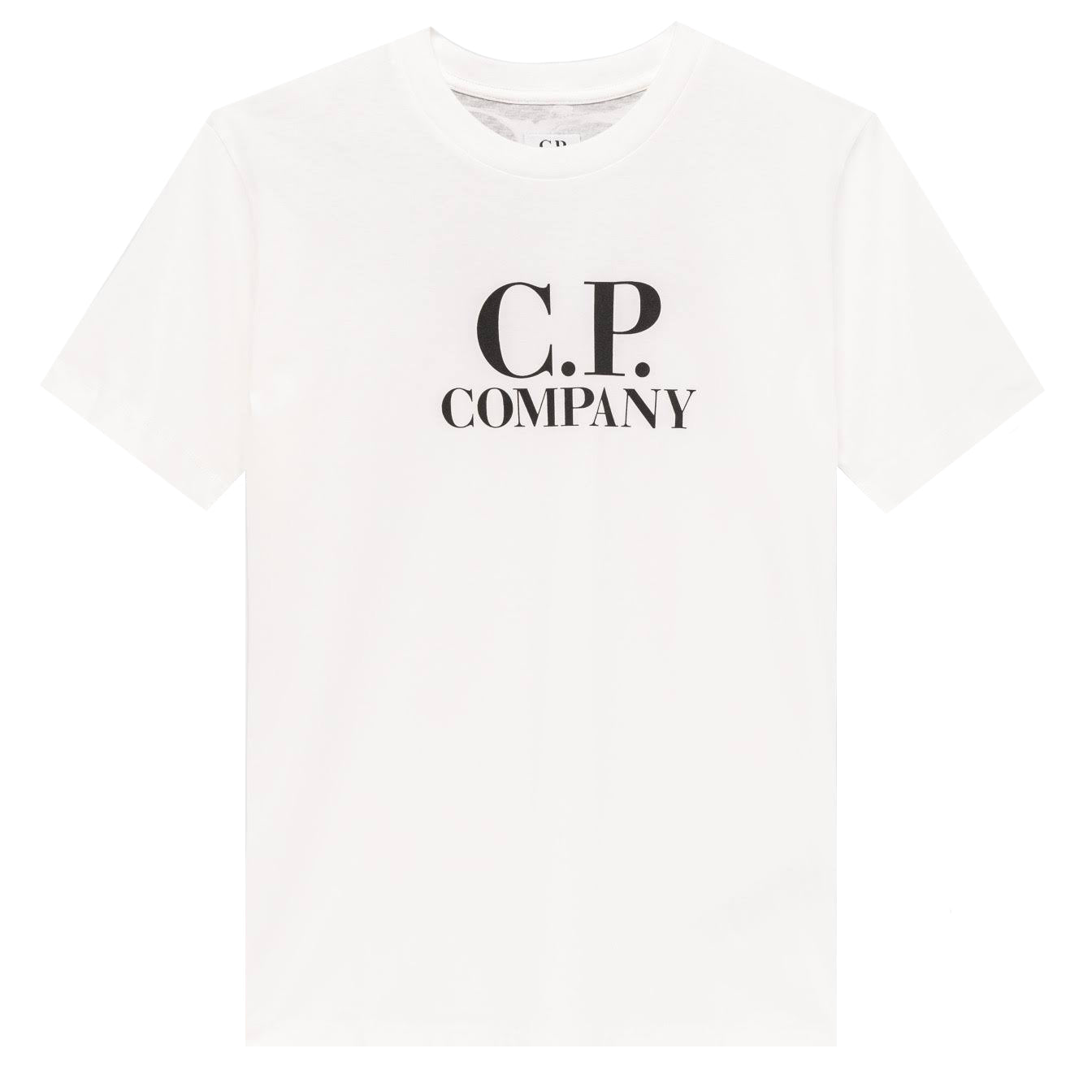 C.P. Company Boys Goggle Logo T-shirt White - 6Y