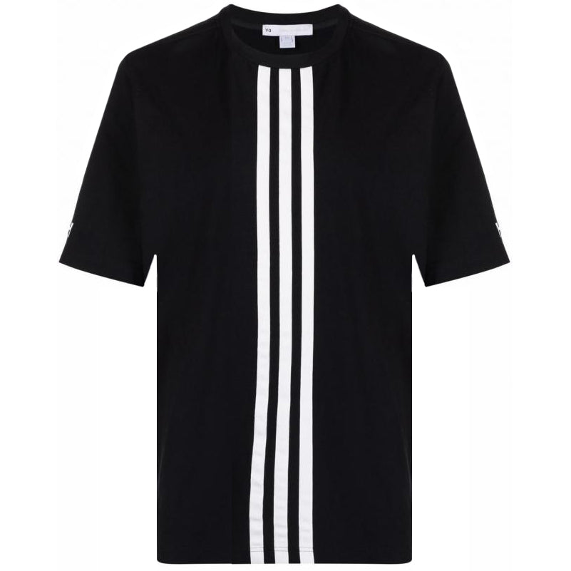 Y-3 Men's Centre Front Stripes T-shirt Black XS