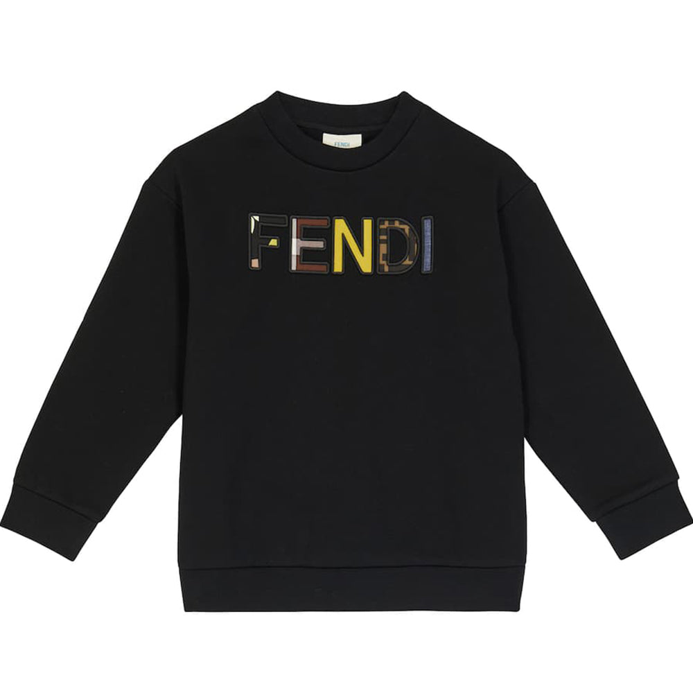 Fendi Kids Logo-Print Detail T-Shirt