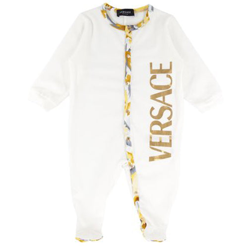 Versace - Baby White/gold Unisex Babygrow 6M White