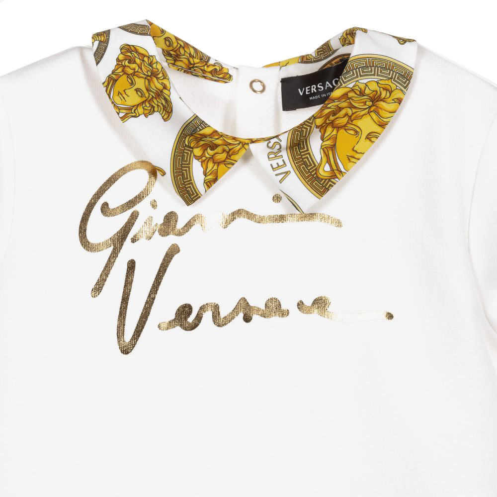 Versace Baby Boy & Girls Two-piece Signature Set Black White 3M