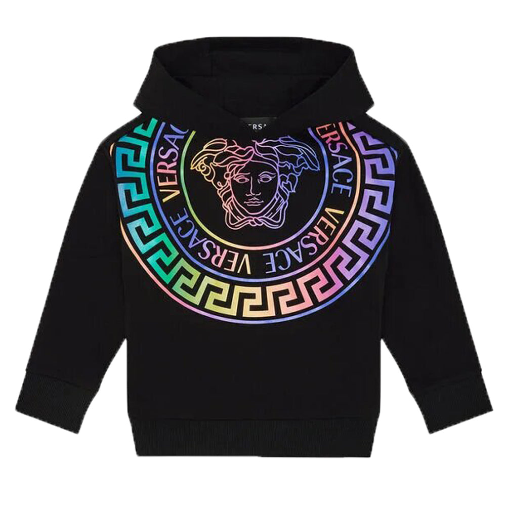 Versace Girls Black Medusa Logo Hoodie 12Y BLACK 2024