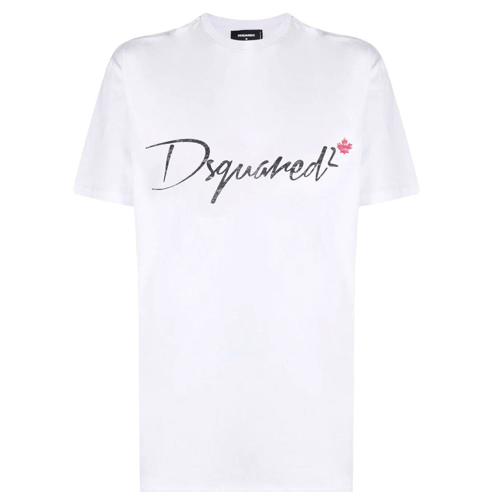 Dsquared2 Men's Logo Crew Neck T-shirt White L