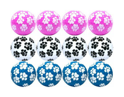 New Novelty Dog Paw Print Color Mix Golf Balls