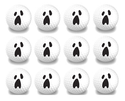 New Novelty Ghost Face Golf Balls