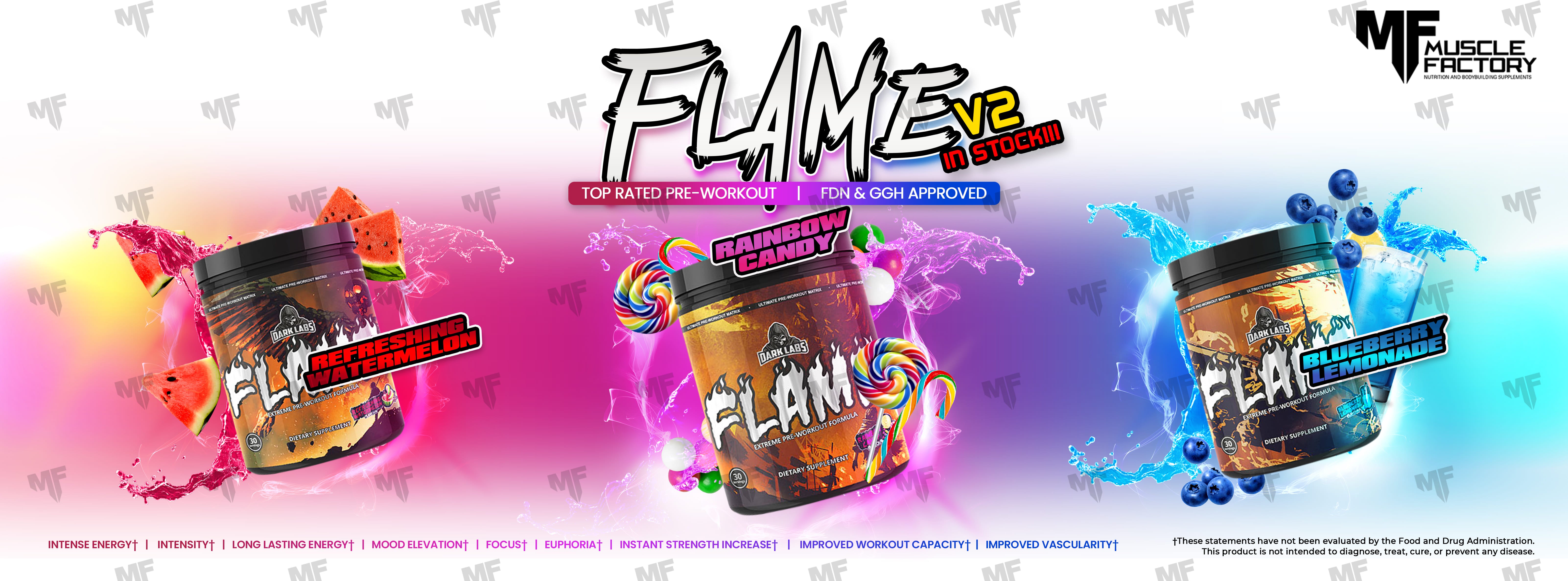 flame v2 pre-workout by dark labs