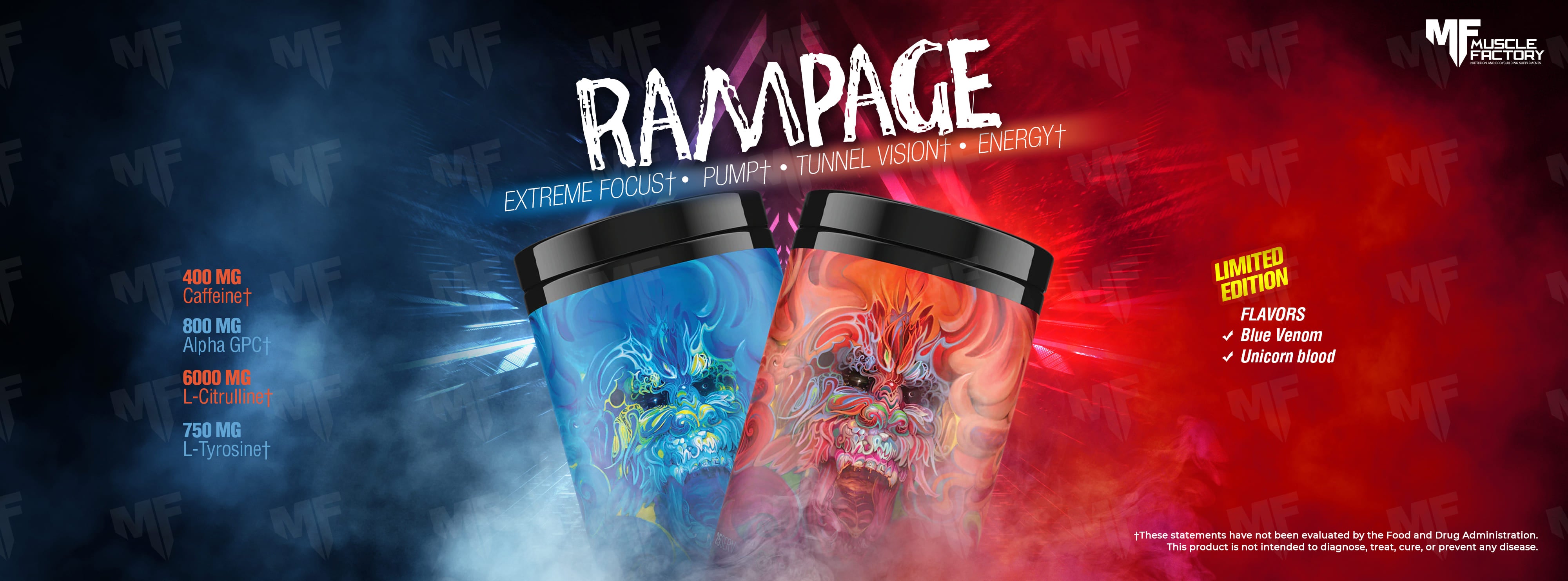 RAMPAGE - EXTREME PRE-WORKOUT – Panda Supps