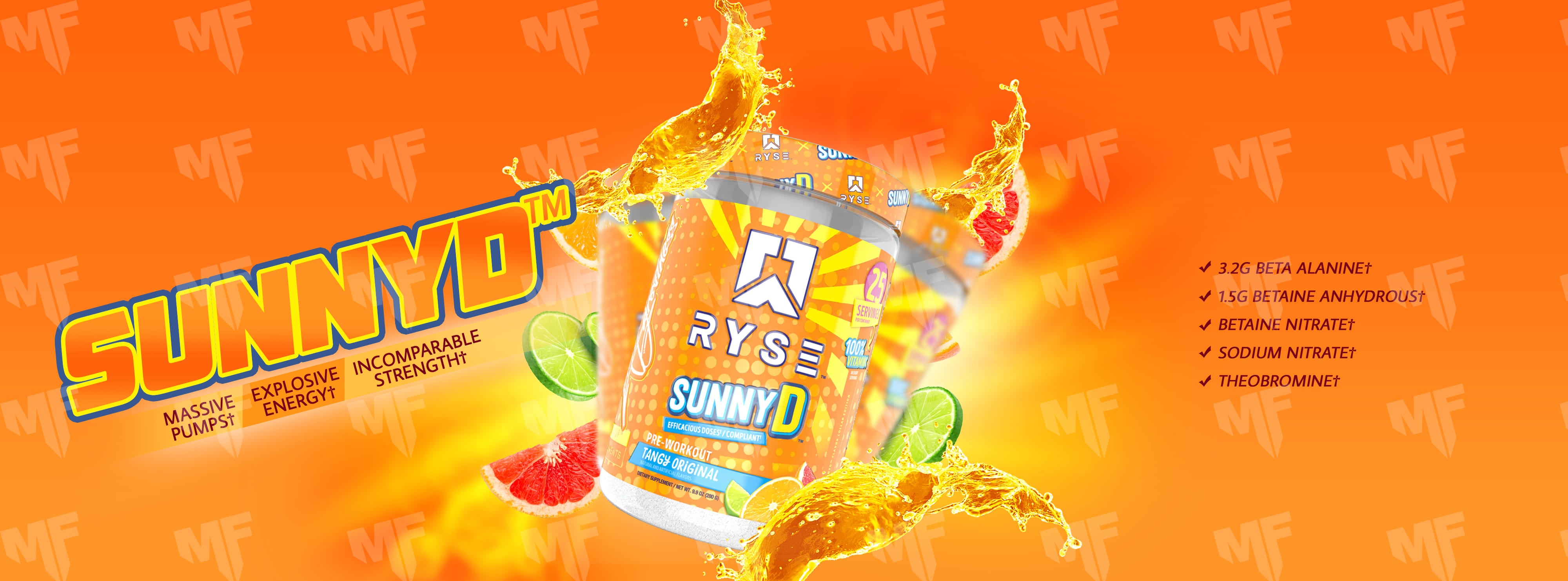 sunnyd pre-workout ryse supps