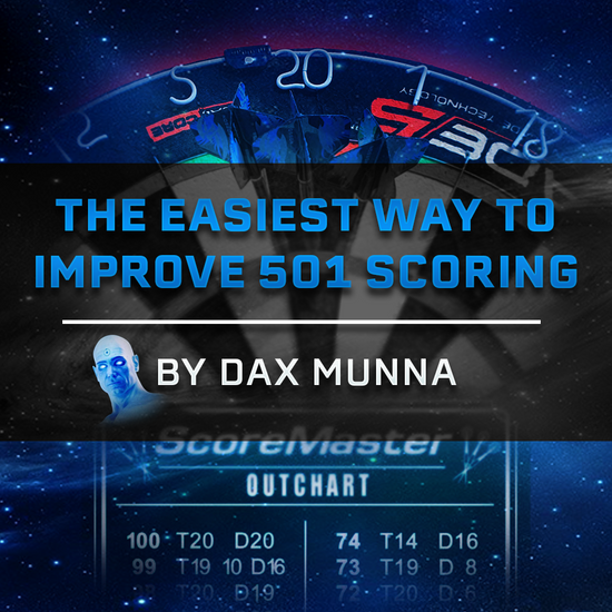 The Easiest Way to Improve 501 Scoring in Darts Blog Cover Photo