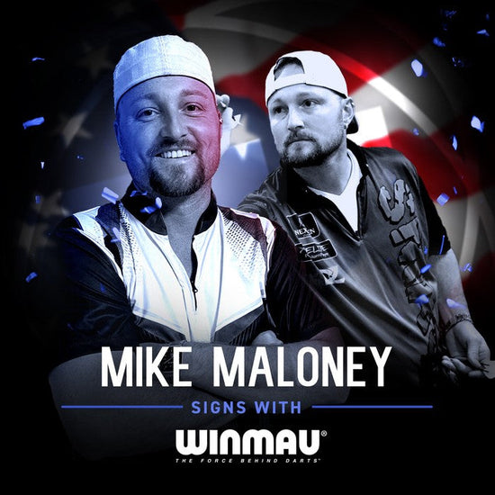 Mike Maloney new sponsorship with Winmau 