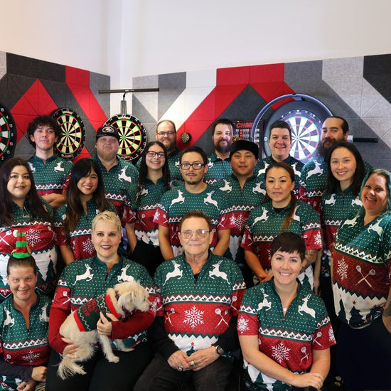 A-Z Darts team Christmas photo