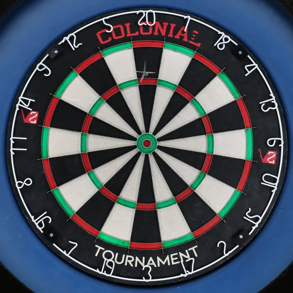 One dart above T20 at a 0 degree angle.