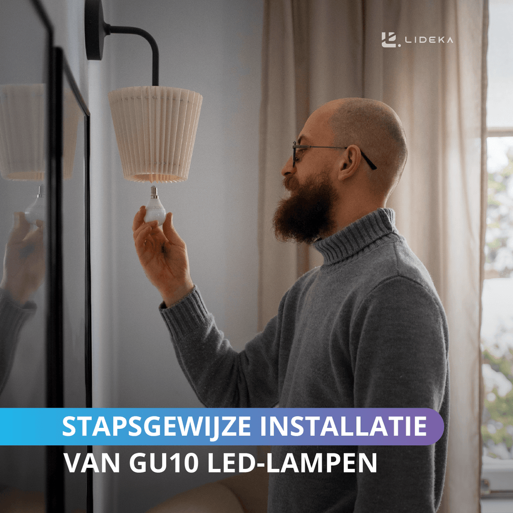 Stapsgewijze installatie van GU10 LED-lampen