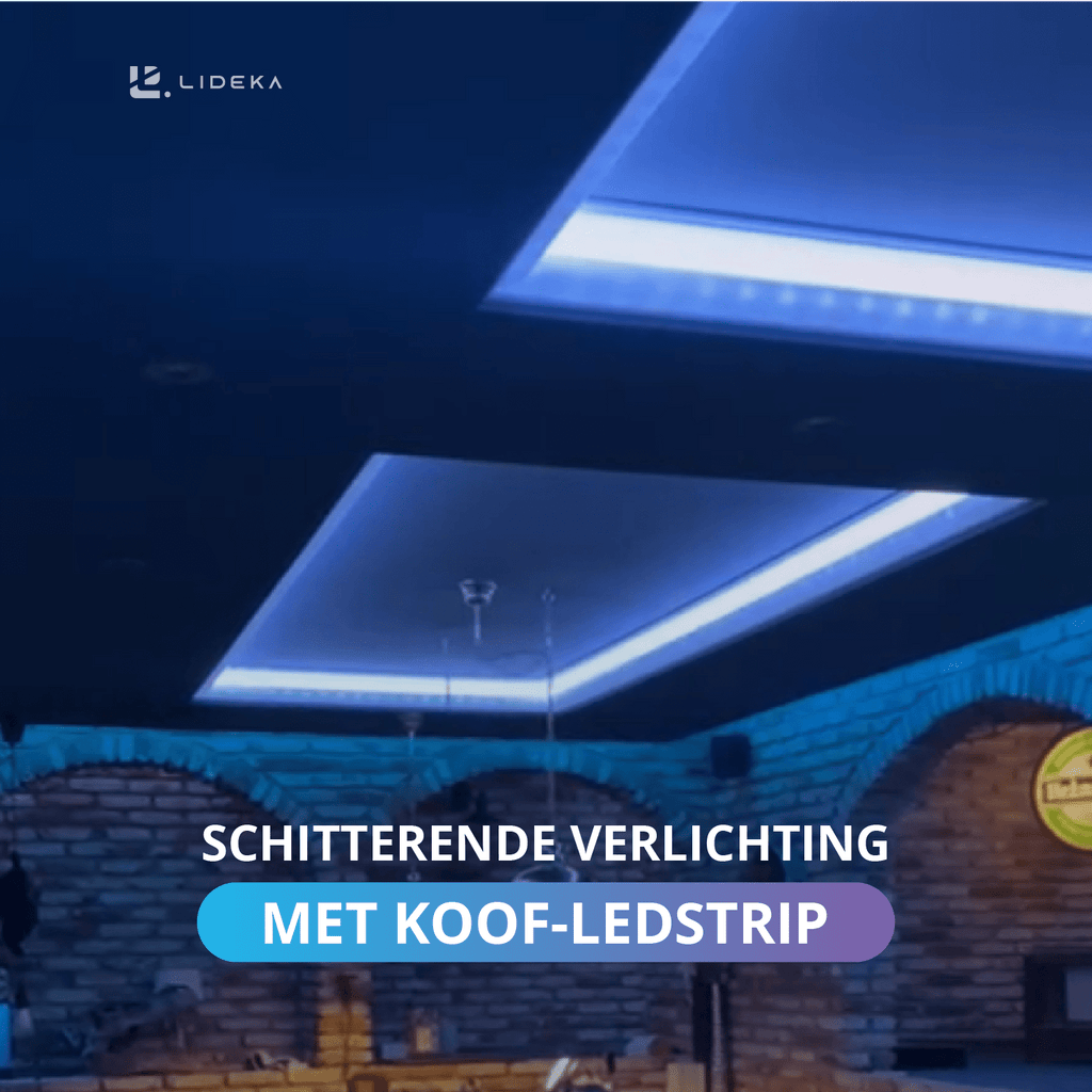 Schitterende verlichting met koof-ledstrip