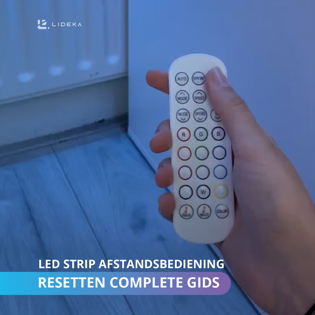 LED strip afstandsbediening resetten