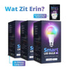 Lideka® Smart LED Lamp - E27 9W - RGBW - Dimbaar - Set van 3 LED Lampen Lideka Home   