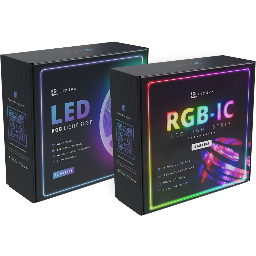 Image of Lideka® - LED Strip CRI 95 - RGB 10M + RGBIC 5M - Met Afstandsbediening