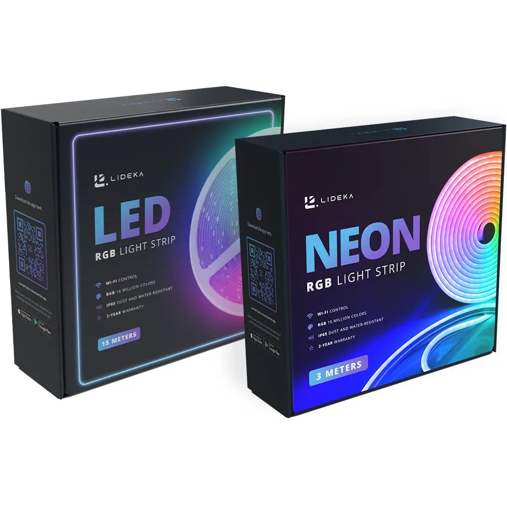 Image of Lideka® - RGB LED neon strip 3 Meter + RGB LED Strip 15 Meter