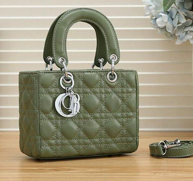 New DIOR Women Leather Zipper Shopping Shoulder Bag Handbag-4