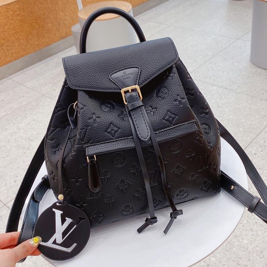 Louis Vuitton LV Monogram Empreinte Backpack Daypack Khaki from