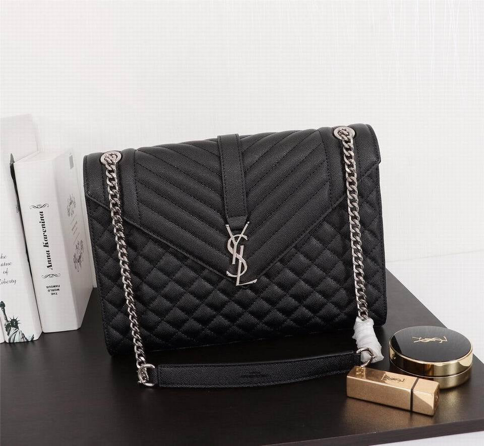 ysl women leather shoulder bag satchel tote bag handbag shopping-24