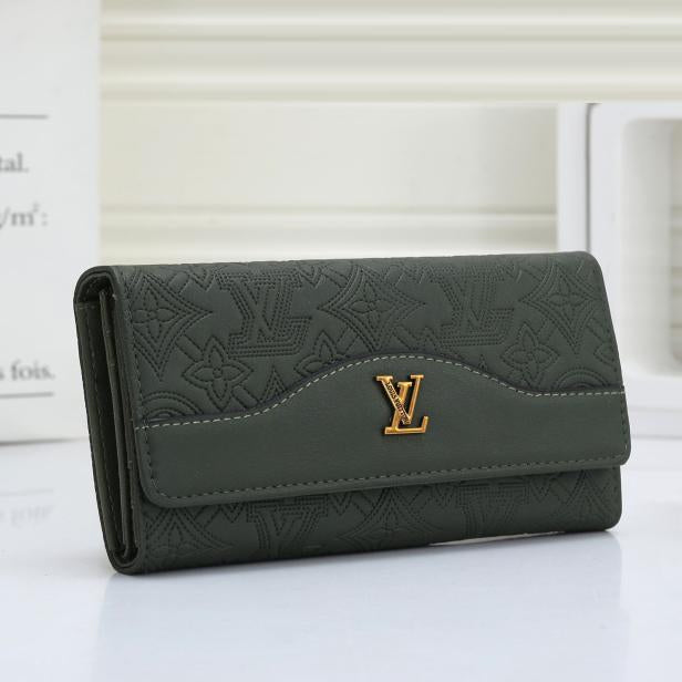 Louis Vuitton Women Fashion Leather Buckle Wallet Purse-36