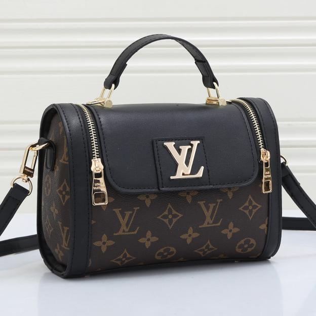 LV Louis Vuitton new product stitching color ladies shopping handbag-3