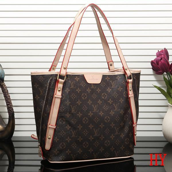 Louis Vuitton LV Women Shopping Leather Tote Crossbody Satchel S