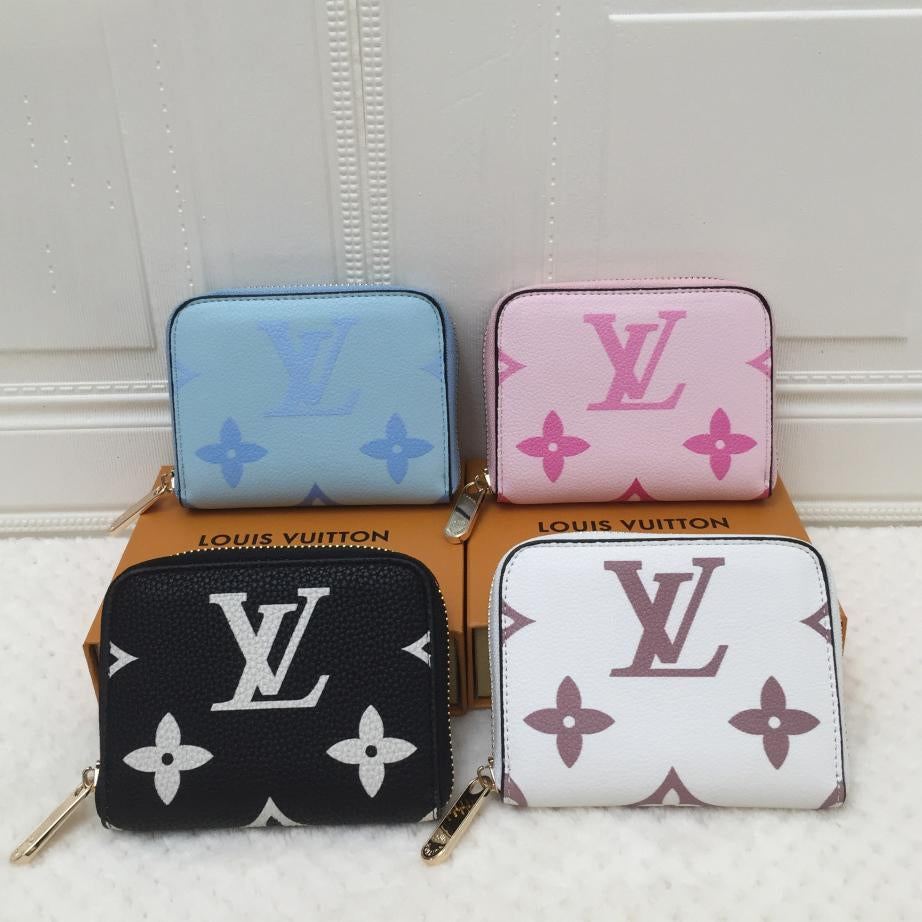 Louis Vuitton Clutch Bag Wristlet LV Classic Women Leather Print
